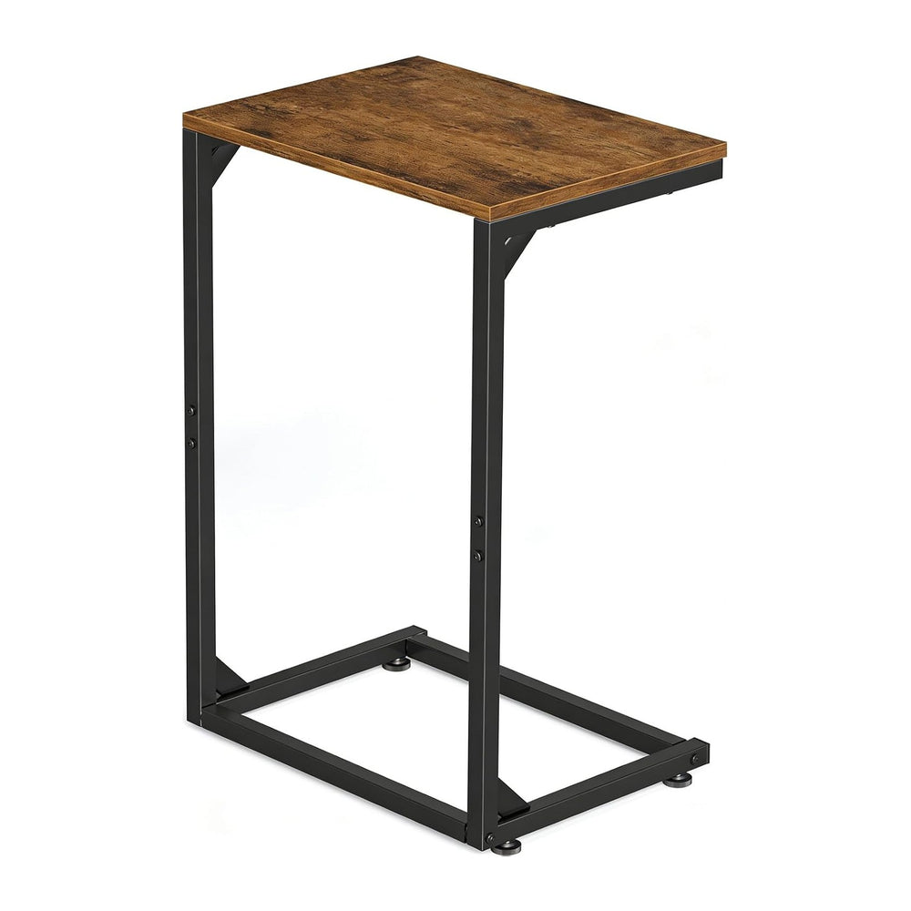 Simple Trending C Shaped End Table, Small Side Table, TV Trays for Couch, Sof...