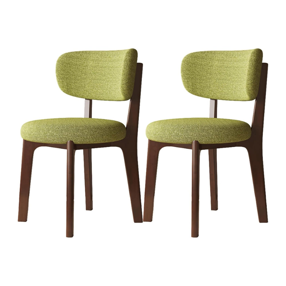 Solid Wood Dining Chairs Set of 2,Mid Century Modern Dining Chairs with Curve...