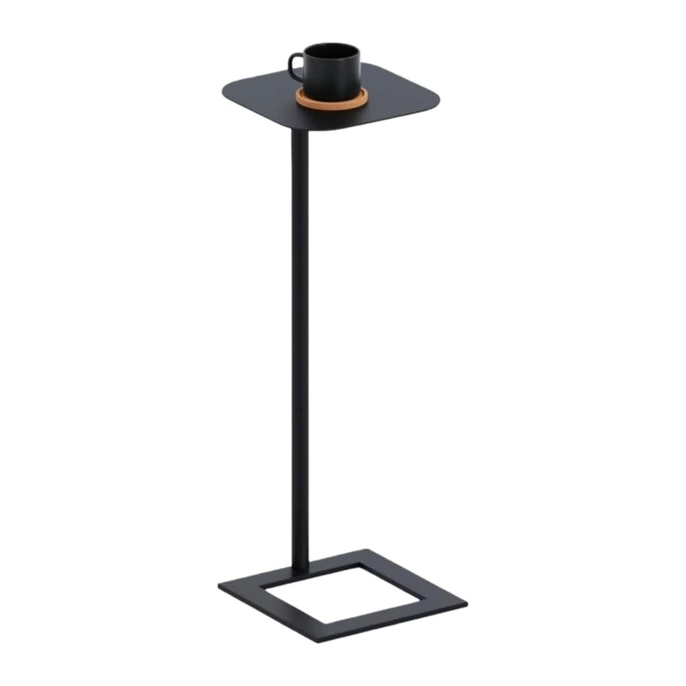 Stable C Table End Table, 23.4" Tall C Shaped Side Table that Slides Und...