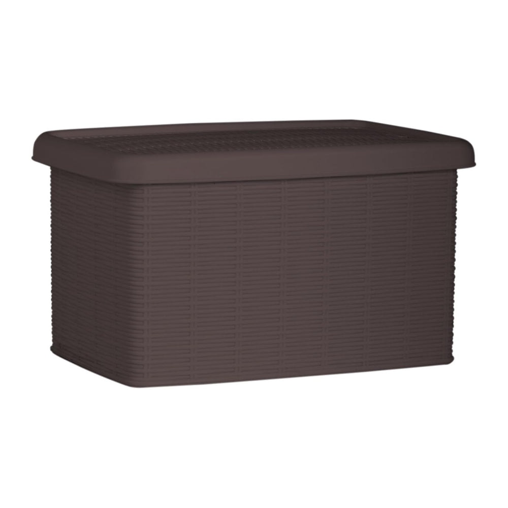 Stefanplast "Elegance Storage Box, Mocha, 19 x 29 x 16 cm