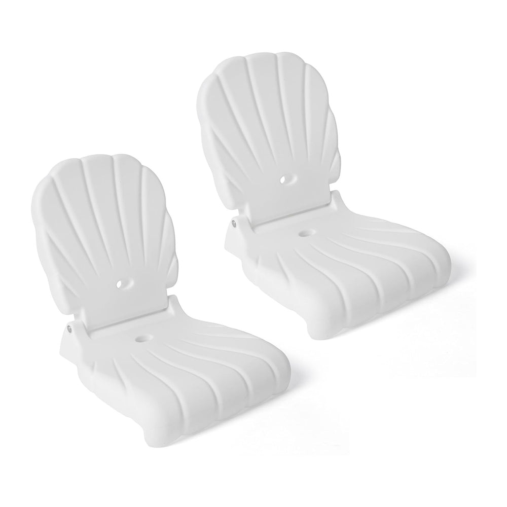 Step2 Seashell Flip Seat 2 Pack, Adult Portable Outdoor Chairs for Poolside, ...