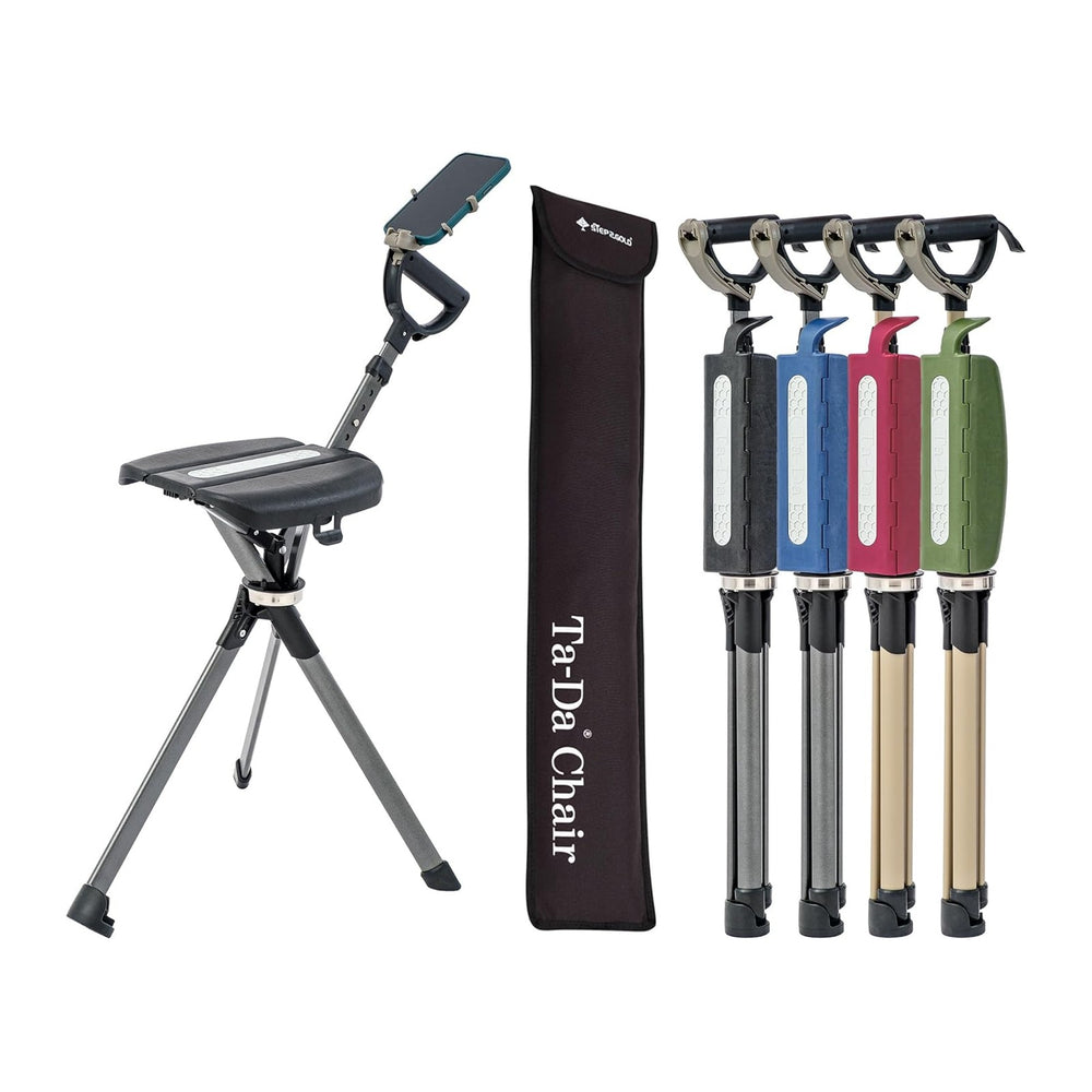 STEP2GOLD Ta-Da Chair Series 2 PRO, Portable Trekking Hiking Pole, Folding Wa...