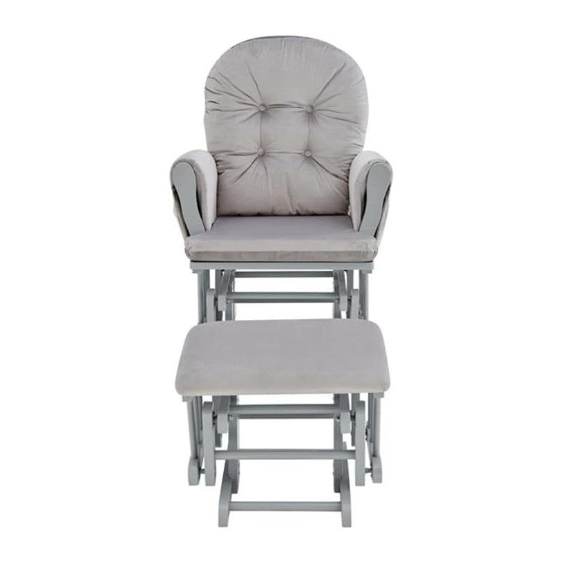 Suite Bebe Mason Glider Rocker with Ottoman, Grey and Light Grey
