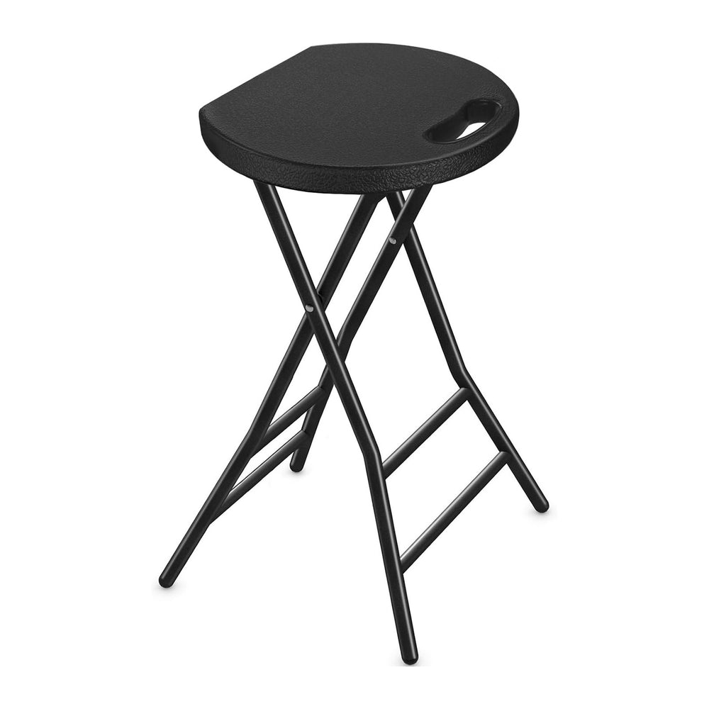TAVR Furniture Portable Folding Chair with Handle, Heavy Duty Round Fold Stoo...