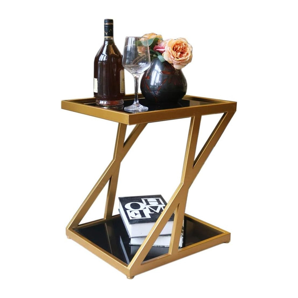 Telephone Table, Tempered Glass Side Table Nordic Modern Iron Art Sofa Table ...