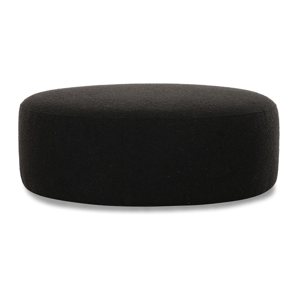 Tov Furniture Broohah Black Boucle Ottoman