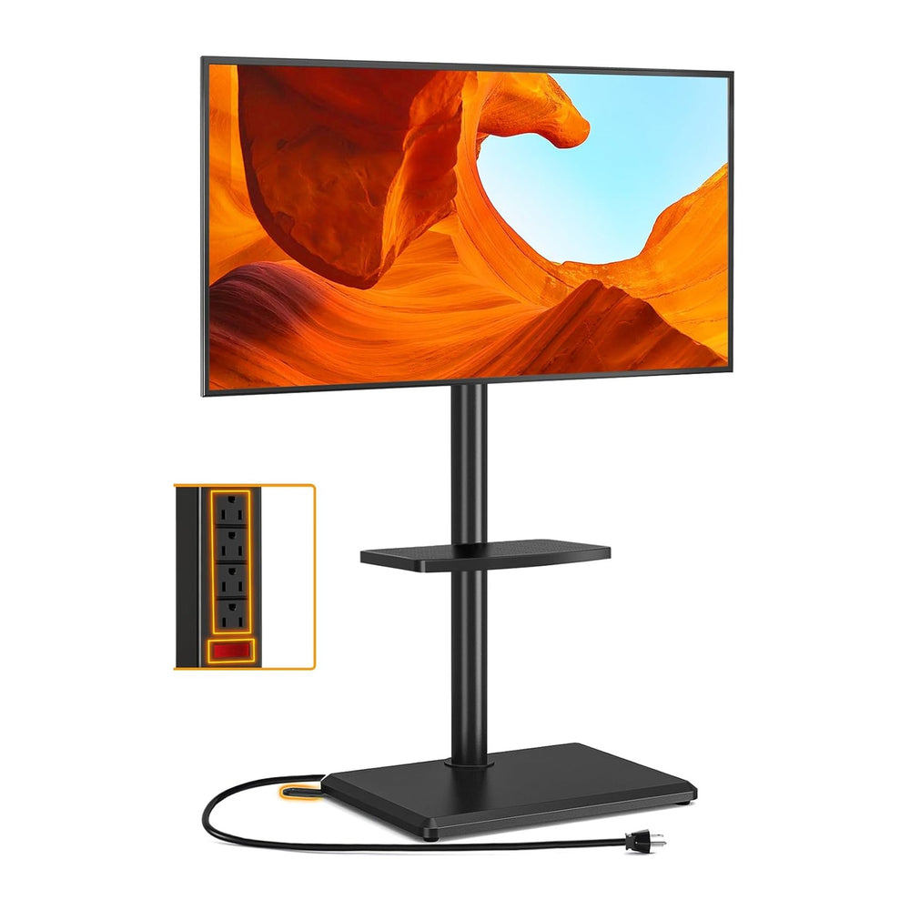 TVON Floor TV Stand with Power Outlet for 32-65 inch TVs up to 88 lbs | Swive...