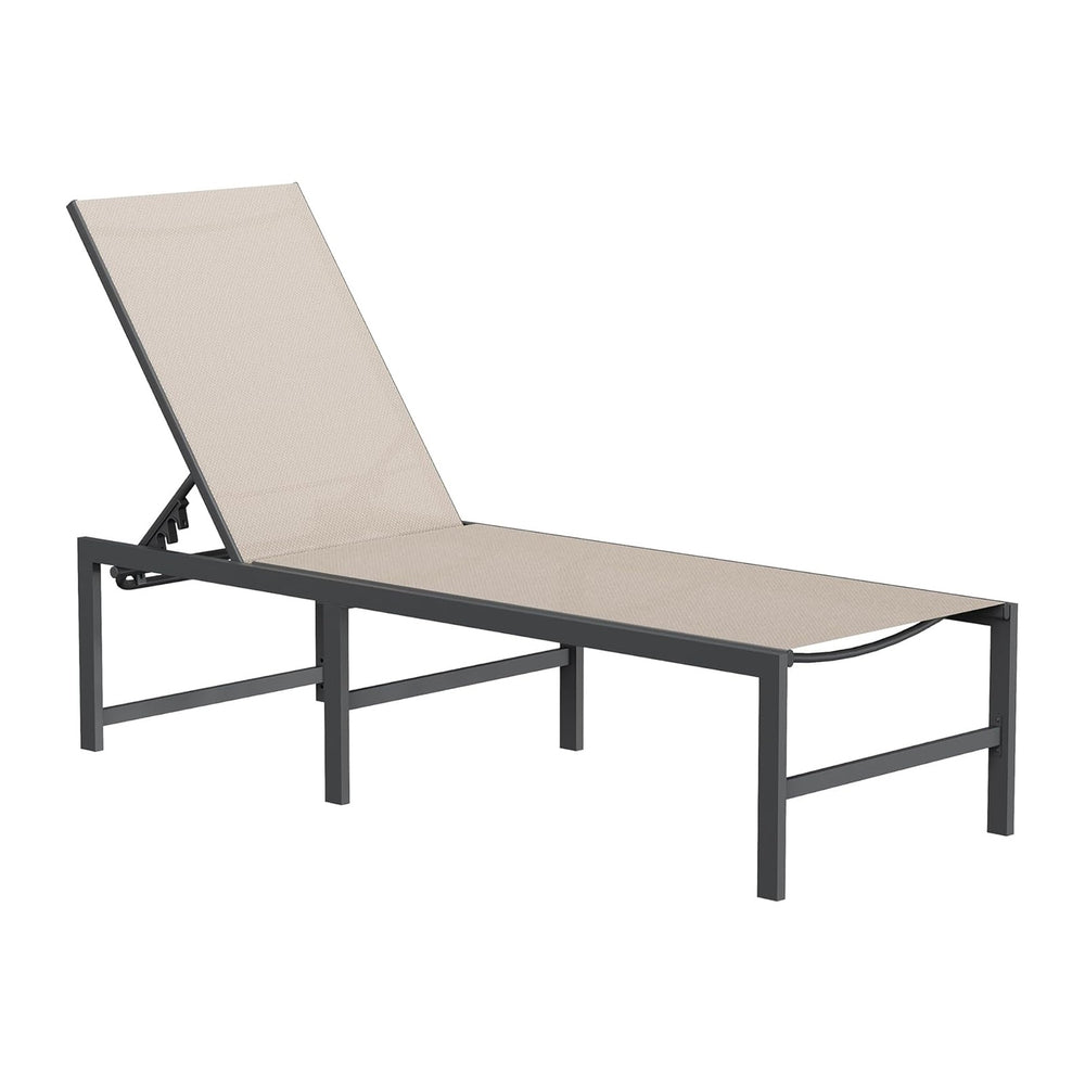 UDPATIO Chaise Lounge Chair Patio Pool Lounge Chair Outdoor with 5 Position A...