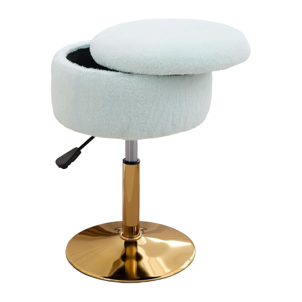 Vanity Chair with Storage Adjustable Stool for Vanity Swivel Vanity Stool Ott...