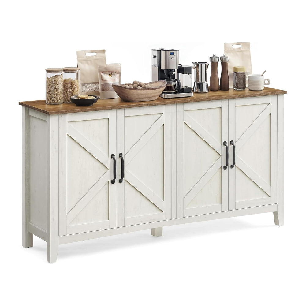 VASAGLE Buffet Cabinet, Coffee Bar, Adjustable Shelf | Sideboard Storage with...