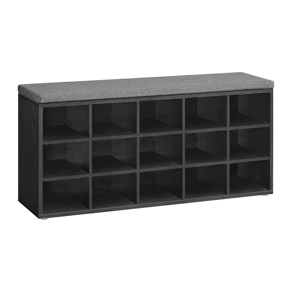 VASAGLE CUSTOS Collection - Shoe Bench, Storage Bench with Padded Seat, Entry...