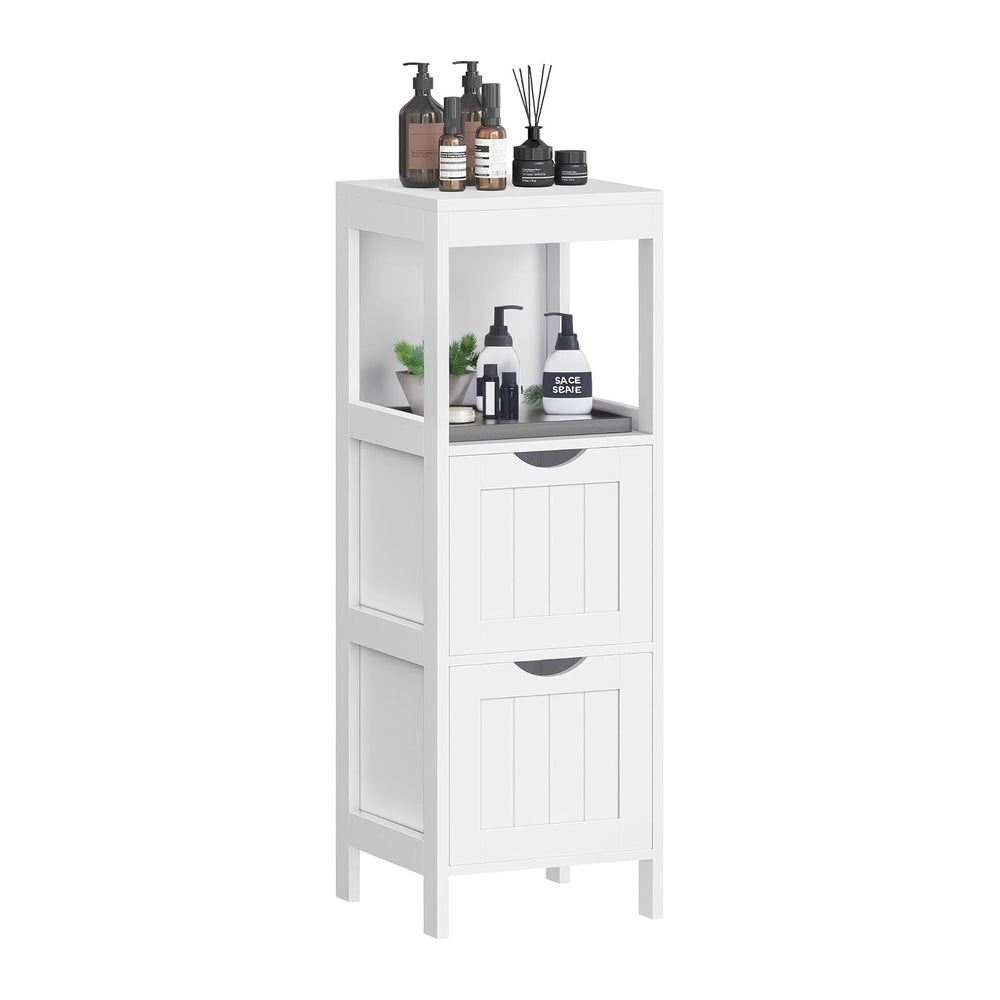 VASAGLE Storage Cabinet, Storage Organizer Rack Stand for Bathroom, Living Ro...