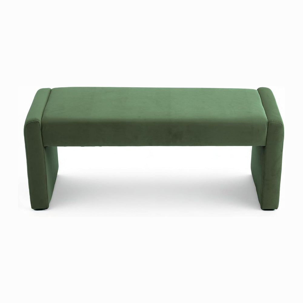 Velvet Entryway Bench End of Bed Bench Upholstered Modern Window Bench Comfy ...