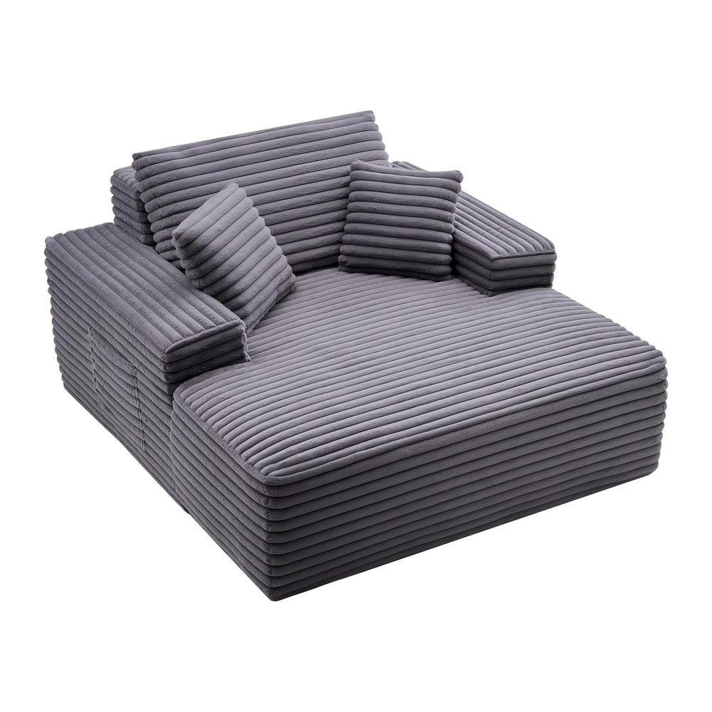 VEVOR Chaise Lounge Chair, 48 in Floor Chaise Lounge Indoor, Modern Upholster...