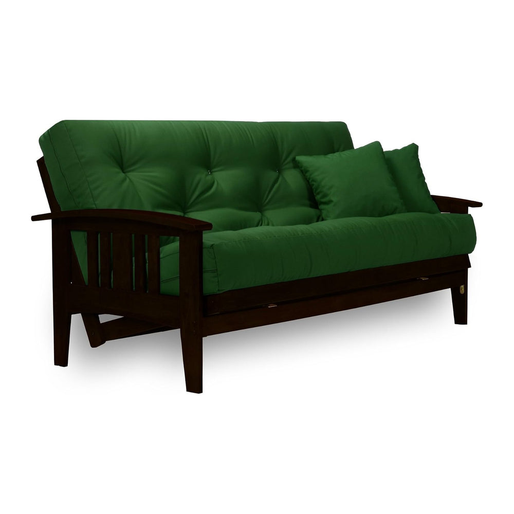 Westfield Complete Futon Set - Espresso Finish (Warm Black) – Large Queen Siz...