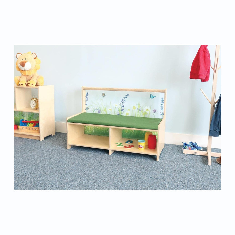 Whitney Brothers Nature View Straight Sofa, Natural UV, 17"L x 36"W...