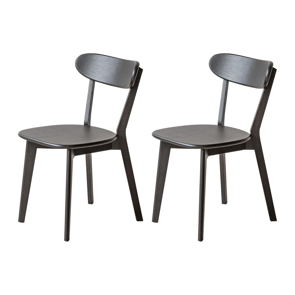 YESWOOD Oak Dining Chairs Set of 2, 100% Solid Wood Kitchen Chairs with Curve...