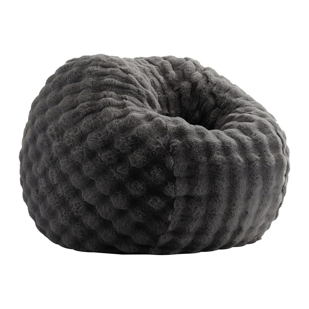 ZurNesfure Bean Bag Chair 3FT Adult Bean Bag with Filler Darkgrey, Medium | G...